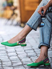 Women's Wild Casual Solid Color   Pointed Flat Shoes