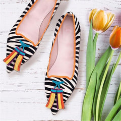 Women's Wild Tassel Pointed Flat   Shoes