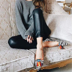 Women's Wild Tassel Pointed Flat   Shoes