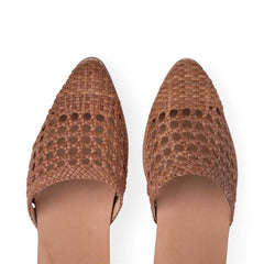 Women's Openwork Woven Pointed   Flats