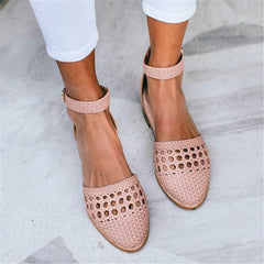 Women's Openwork Woven Pointed   Flats