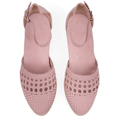 Women's Openwork Woven Pointed   Flats