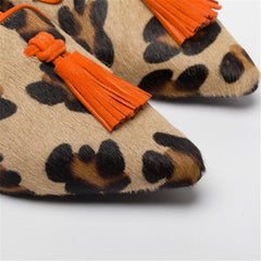 Women's Simple Fringed Pointed   Flat Shoes