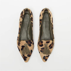 Women's Simple Fringed Pointed   Flat Shoes