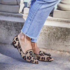 Women's Simple Fringed Pointed   Flat Shoes