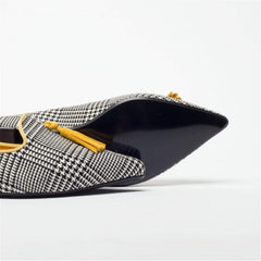 Women's Simple Fringed Pointed   Flat Shoes