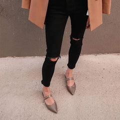 Women's Pointed Flat Sandals And Slippers