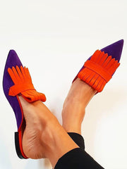 Women's Casual Pointed Contrast Flats