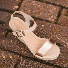 Casual   Versatile Buckle With Wedge Sandals