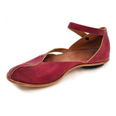 Fashion retro casual solid color flat sandals