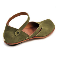 Fashion retro casual solid color flat sandals