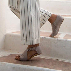 Kvinnor öppen tå stängd rygg sandal Skor 