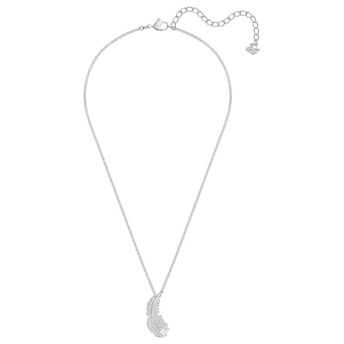 Nice Necklace, White, Rhodium plated