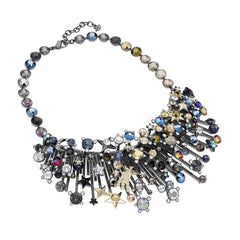 Nocturnal Sky Necklace, Multi-colored, Mixed metal finish