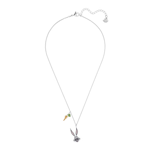 Looney Tunes Bugs Bunny Pendant, Multi-colored, Rhodium plated