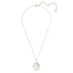 Precis Pendel, Vit, Rose-guld ton pläterad