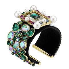 Vintage Opulescence Cuff, flerfärgad, guldfärgad