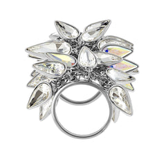 Polar Bestiary Cocktailring, Flerfärgad, Rhodiumpläterad