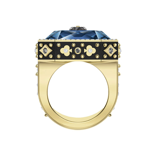 Tarot Magic Cocktail Ring, blå, guldfärgad