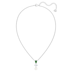 Perfection Halsband, Grön, Rhodiumpläterad