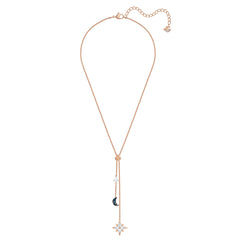 Swarovski Symbolic Y Necklace, Multi-colored, Rose-gold tone plated