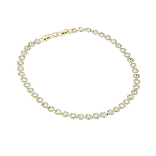Angelic Necklace, White, Gold-tone plated