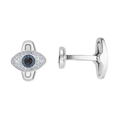 Unisex manschettknappar för onda ögon, flerfärgade, rostfritt stål