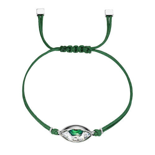 Swarovski Power Collection armband, grönt, rostfritt stål