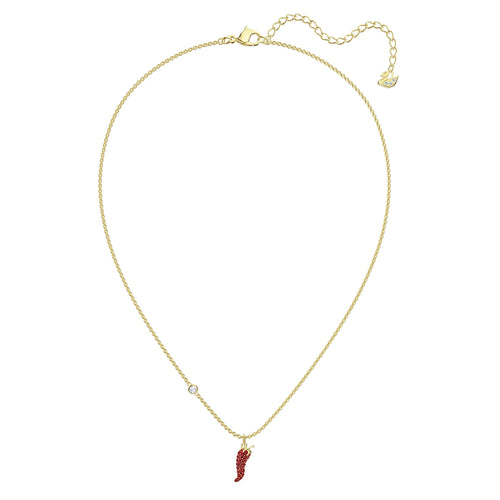 Lisabel Pepper Pendant, Red, Gold-tone plated