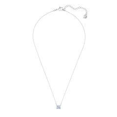 Attract Necklace, White, Rhodium plated