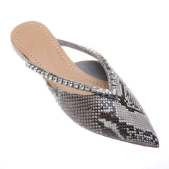 Mode Wild Snake Point spetsiga platta skor 