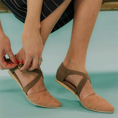 Fashion wild   retro pointed Flat shoes