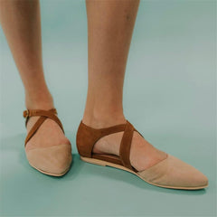 Fashion wild   retro pointed Flat shoes