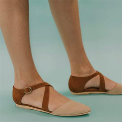 Fashion wild   retro pointed Flat shoes