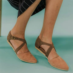 Fashion wild   retro pointed Flat shoes