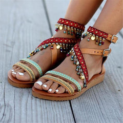 Fashion Vintage Bohemian Ethnic Flat Sandals
