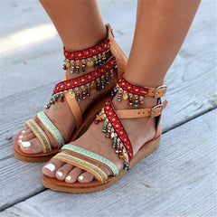 Fashion Vintage Bohemian Ethnic Flat Sandals