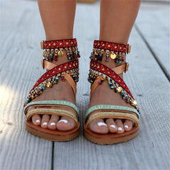 Fashion Vintage Bohemian Ethnic Flat Sandals