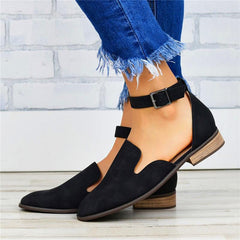 2019 Simple Hollow Artificial Leather Single Shoes flat Loafers