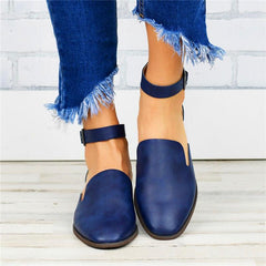 2019 Simple Hollow Artificial Leather Single Shoes flat Loafers