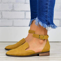 2019 Simple Hollow Artificial Leather Single Shoes flat Loafers