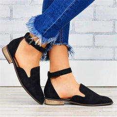 2019 Simple Hollow Artificial Leather Single Shoes flat Loafers