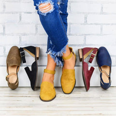 2019 Simple Hollow Artificial Leather Single Shoes flat Loafers