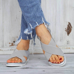 Fashion Casual Cross Elastic Sandals