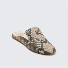 Mode Retro fyrkantiga platta tofflor 