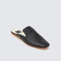 Mode Retro fyrkantiga platta tofflor 