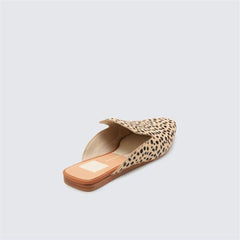 Mode Retro fyrkantiga platta tofflor 