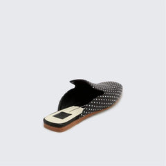 Mode Retro fyrkantiga platta tofflor 