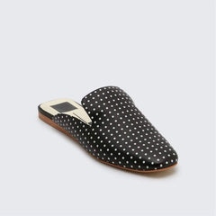 Mode Retro fyrkantiga platta tofflor 