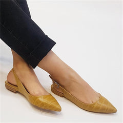 Women's Buckle Point Flat Shoes